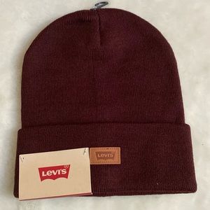 NWT- LEVI’S Burgundy Beanie